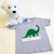 Vegetarian Brontosaurus Dinosaur Shirt in Baby and Toddler Sizes