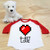 8-Bit-Love Toddler Raglan 3/4 sleeves