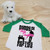 Daddy and his Twin Daughters Besties For Life Toddler Raglan 3/4 sleeves