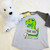 Happy Birthday T-Rex Toddler Raglan 3/4 sleeves