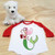 Mermaid Be Mine Toddler Raglan 3/4 Sleeves