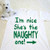 I'm Nice She's Naughty Adult Shirt