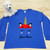 Royal Blue Unicorn Heart Toddler Long Sleeve Shirt