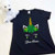 St. Patrick's Day Unicorn Crown Ladies Fitted Shirt