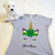 St. Patrick's Day Unicorn Crown Ladies Fitted Shirt