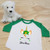 St. Patrick's Day Unicorn with Hat Toddler Raglan 3/4 Sleeve