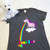 Barfing Unicorn Ladies Fitted Shirt