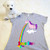 Barfing Unicorn Ladies Fitted Shirt