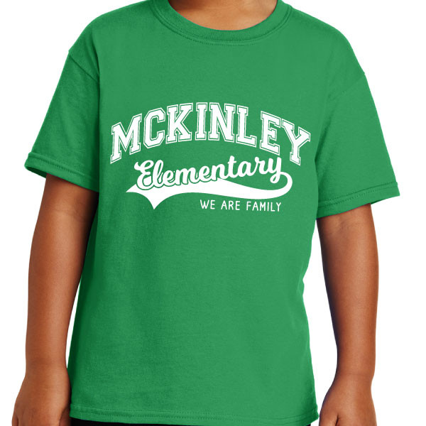 McKinley Elementary Swoosh Short Sleeve T-shirt in Youth and Adult sizes