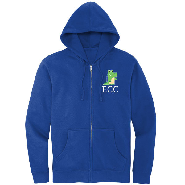 ECC - Royal Full Zip Hoodie in Adult Sizes