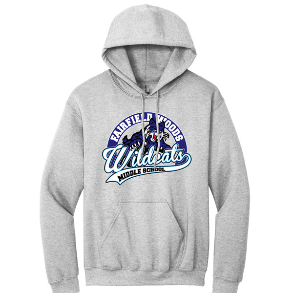 FWMS Full Color Mascot - Heather Gray Pullover Hoodie