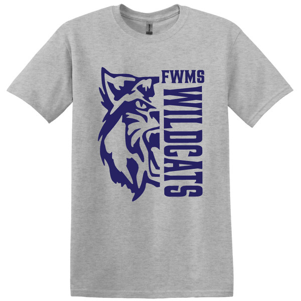 FWMS Wildcats - Heather Gray T-Shirt