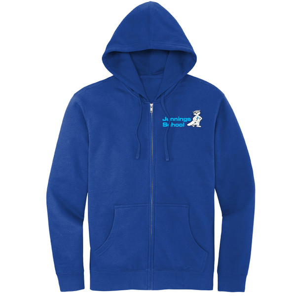 Jennings - Royal - Adult Unisex Midweight Full Zip Hoodie