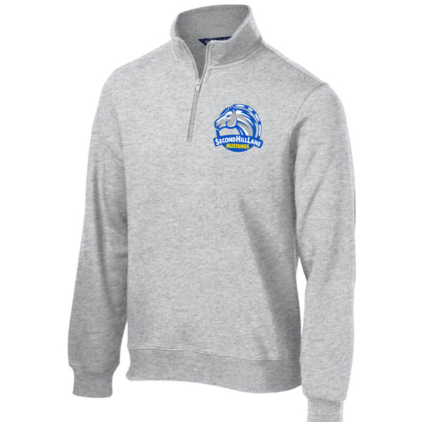 Second Hill Lane Elementary - Heather Gray 1/4 Zip Heavyweight Sweatshirt