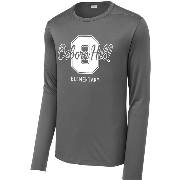 Osborn Hill - OHS Varsity - Dark Gray Long Sleeve Performance T-Shirt