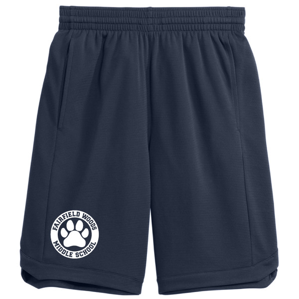 FWMS - Navy Sport Tek Mesh Shorts with Pockets