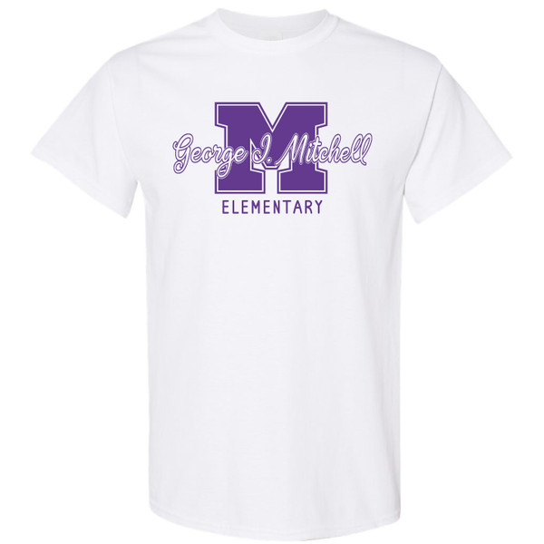 George J. Mitchell Varsity - White Short Sleeve Tee