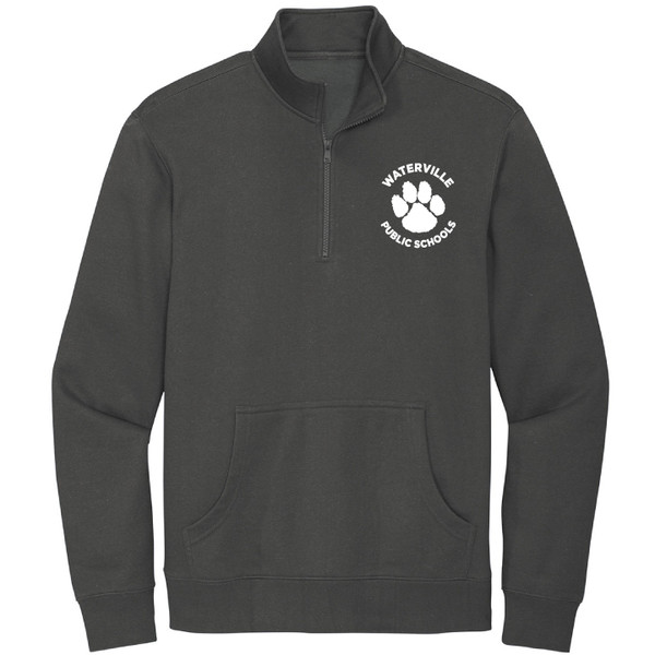 Waterville Public Schools - Gray 1/4 Zip Midweight Sweatshirt