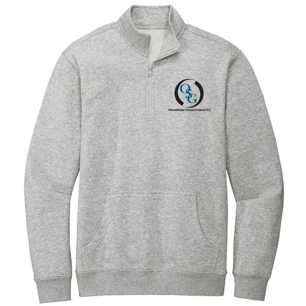 OSG - Heather Gray Quarter Zip Pullover Sweatshirt