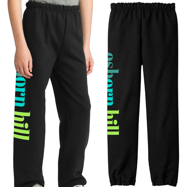 Osborn Hill - Ombre Style Graphic - Black Sweatpants in Youth Sizes