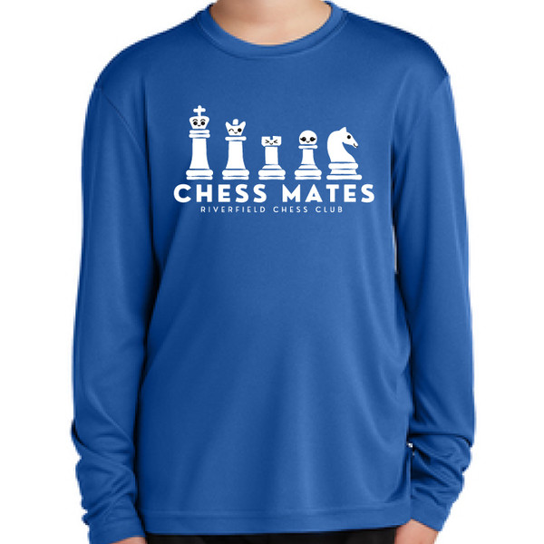 Riverfield Chess Team - Long Sleeve Royal Performance T-Shirt