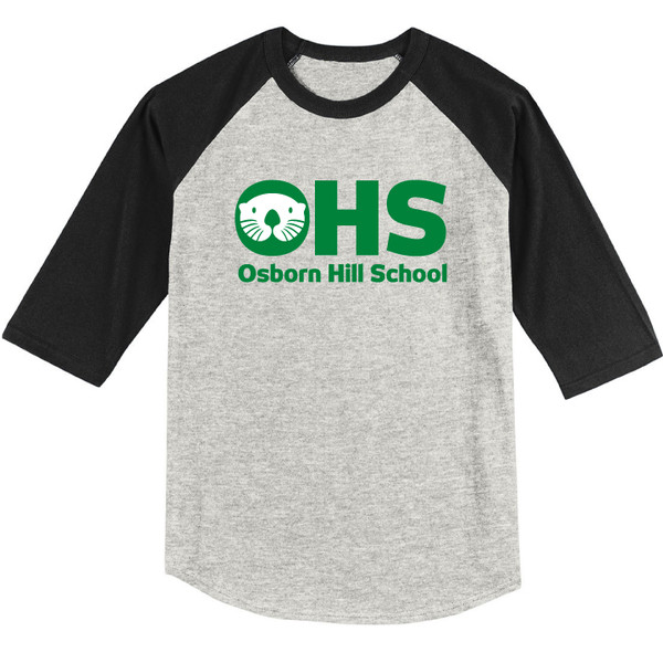 Osborn Hill - Classic Logo  - Youth Raglan 3/4 Sleeve T-Shirt