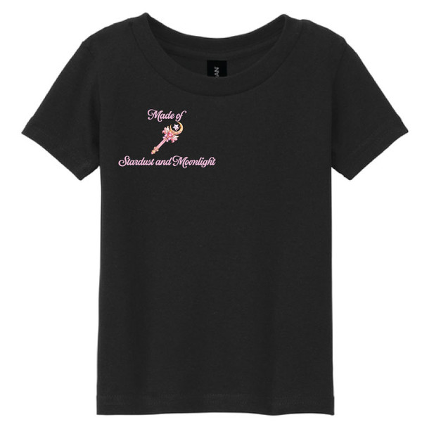 Made of Stardust and Moonlight Black T-shirt 