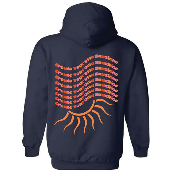 Create Your Own Sunshine Navy Hoodie