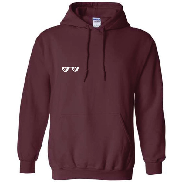 Turn Your Face To the Sun Maroon Hoodie