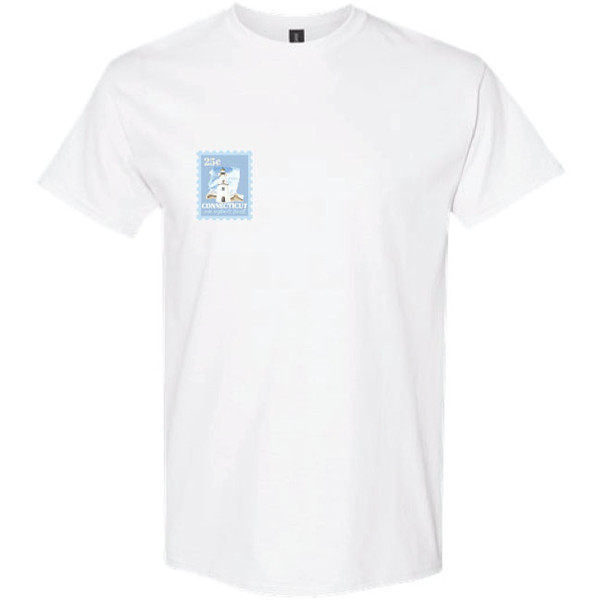 Postage Stamps White Shirt