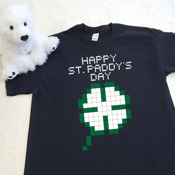 8-Bit Shamrock Youth Shirt