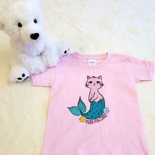 Mercat Purrr-Amazing Shirt in Baby and Toddler Sizes