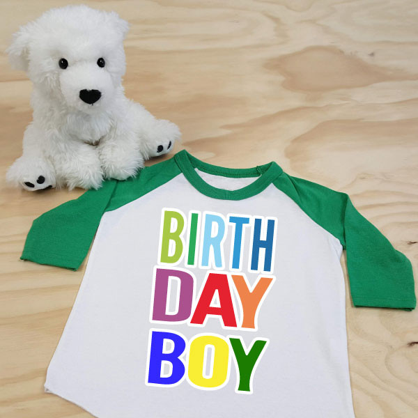 Sesame Street Birthday Boy Toddler Raglan 3/4 sleeves