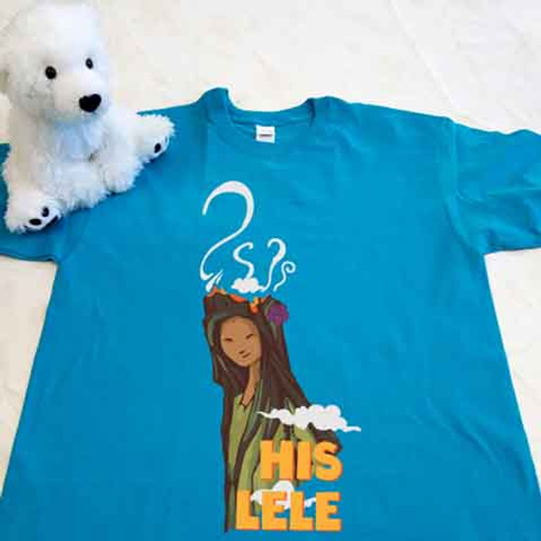 turquoise his lele adult shirt