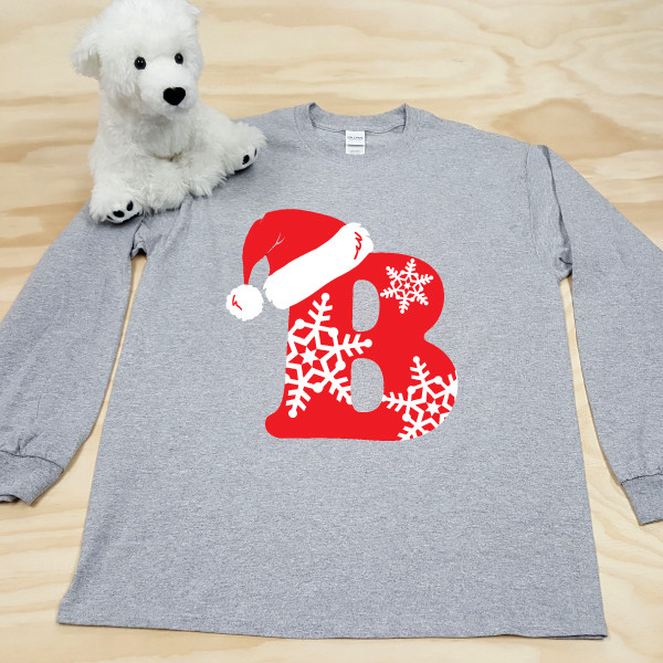 Christmas Letters Youth Long Sleeve Shirt