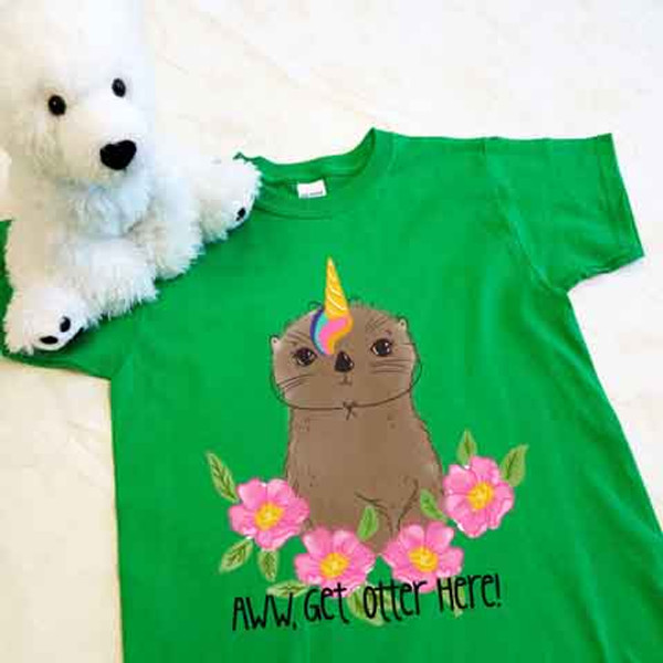 Otter Unicorn Youth Shirt