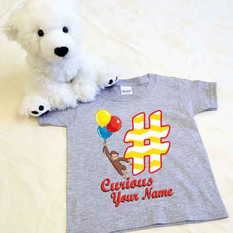 Curious George Birthday Balloons Shirt 