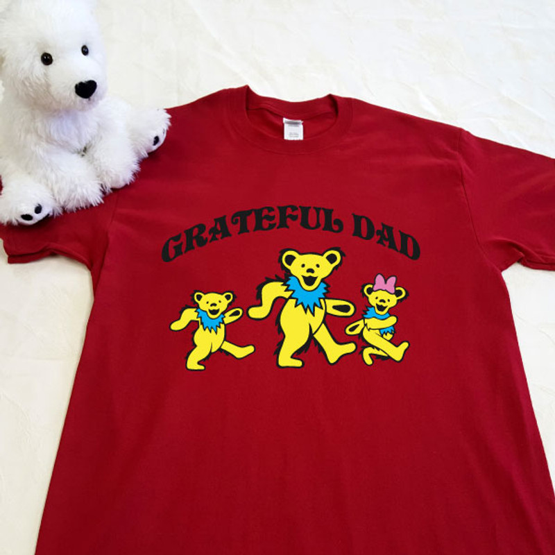 Grateful Dad Adult Shirt Puddle Bear