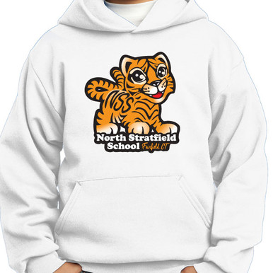 : Cool Bengal Tiger with Sunglasses Pullover Hoodie