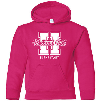 Holland Hill - Varsity - Fuschia Pullover Hoodie in Youth Sizes