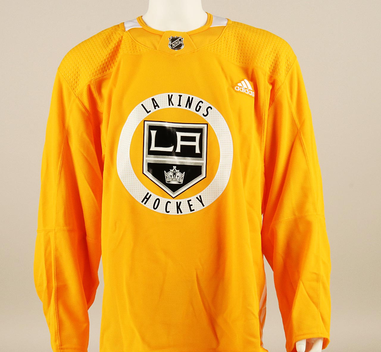 Practice Jersey Los Angeles Kings Yellow Adidas Size 58 Pro