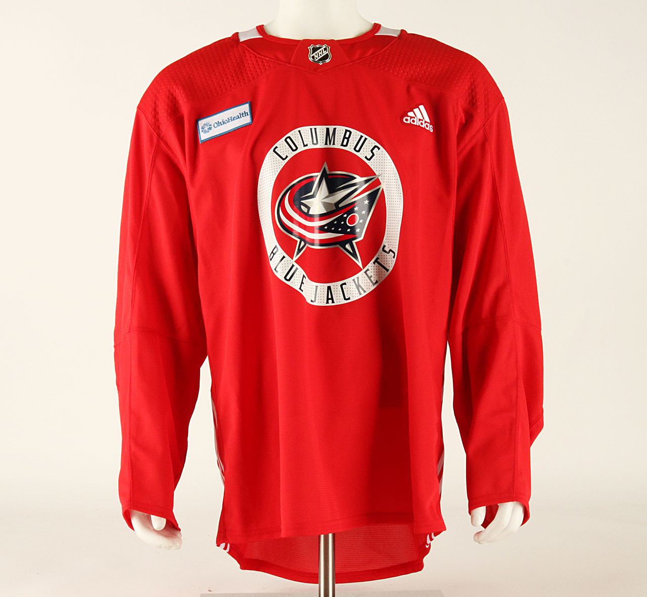 Practice Jersey Columbus Blue Jackets Red Adidas Size 58+