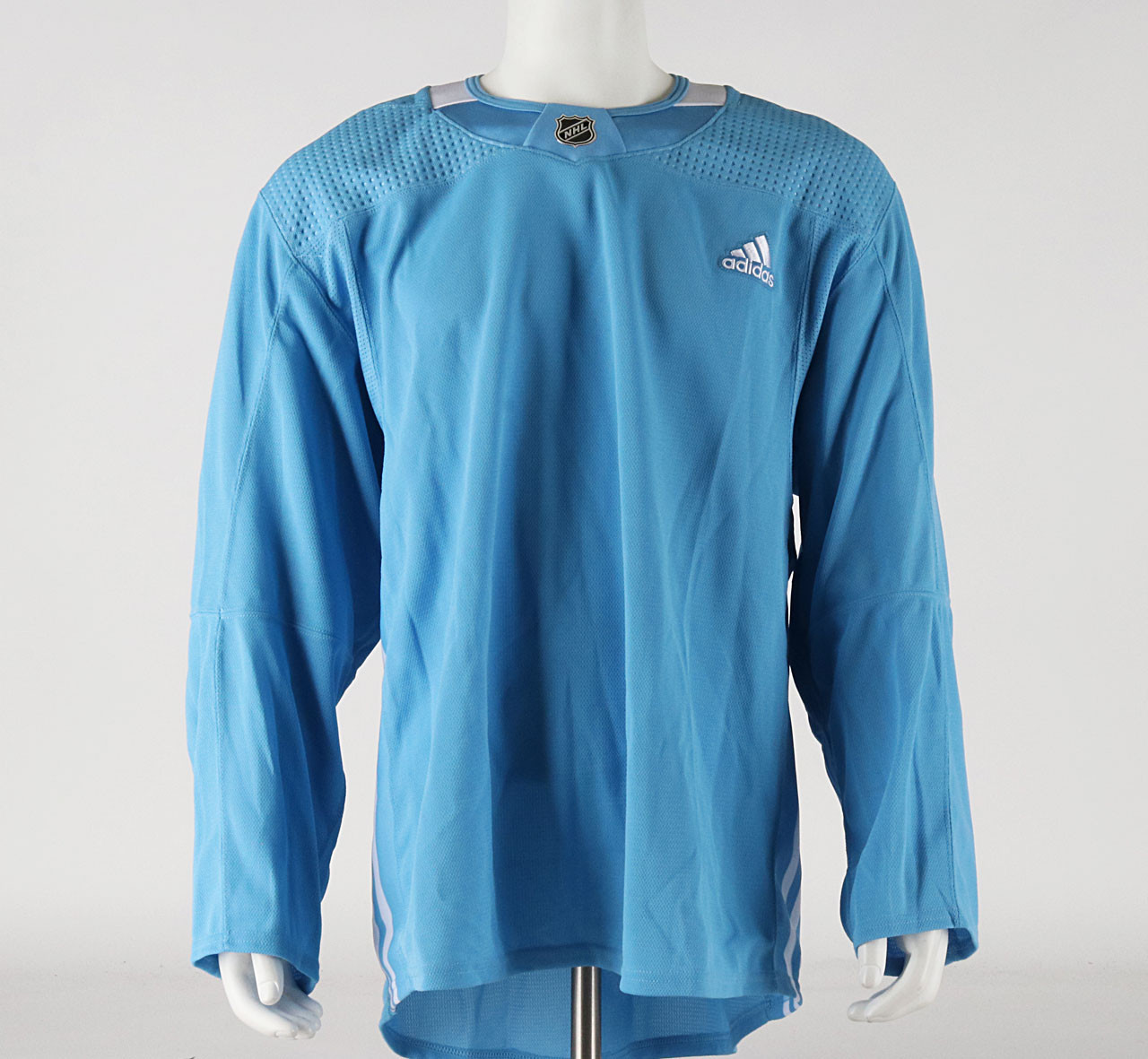 Practice Jersey Baby Blue Adidas Size 58 Pro Stock Hockey