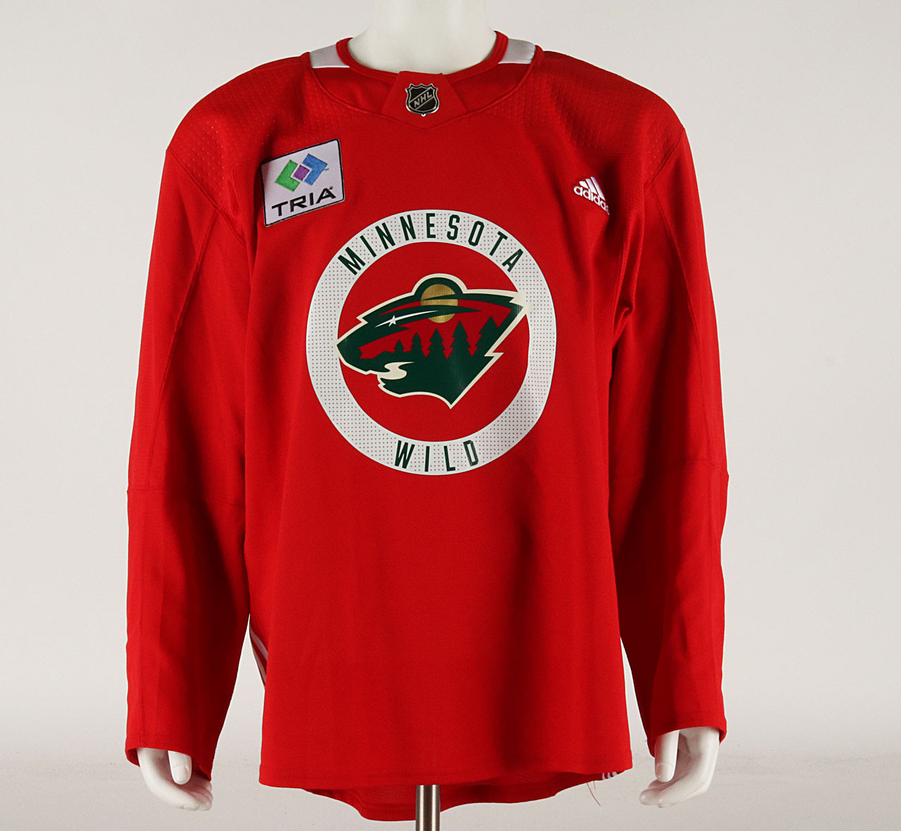 Practice Jersey Minnesota Wild Red Adidas Size 58 #5 Pro