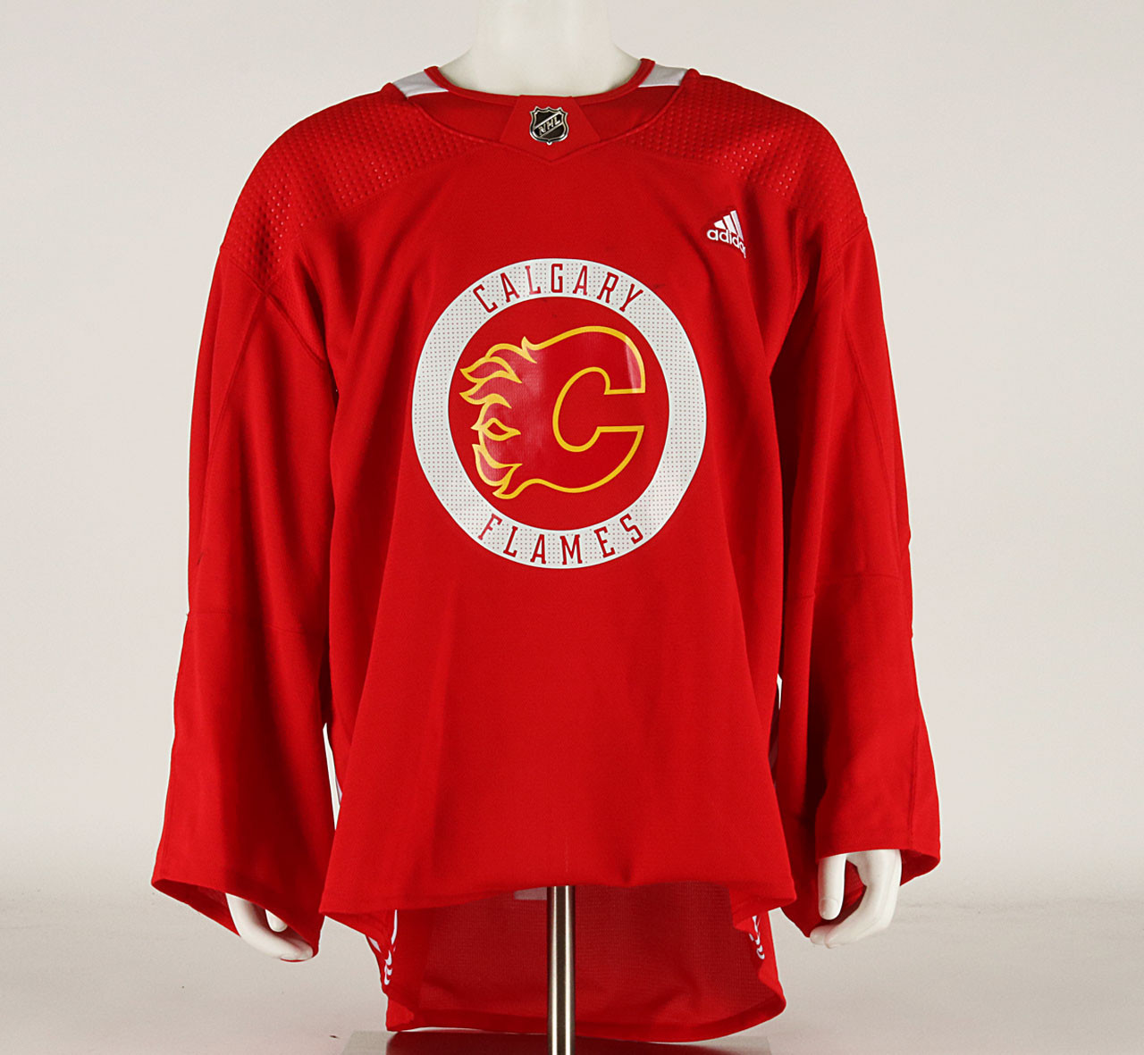 Practice Jersey - Calgary Flames - Red Adidas Size 58G - Pro Stock