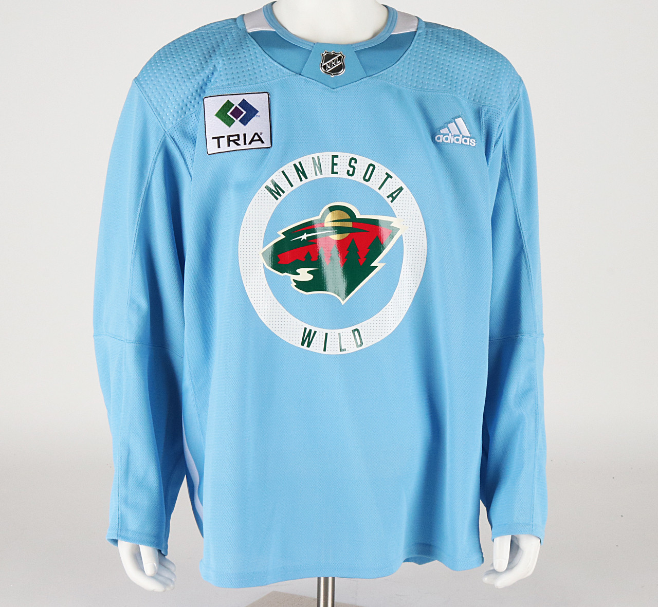 Practice Jersey - Minnesota Wild - Baby Blue Adidas Size 56 #4