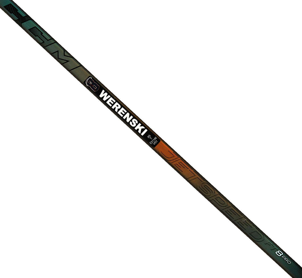 Left - Zach Werenski Jetspeed FT6 Pro 'Dressed as Jetspeed FT8 Pro
