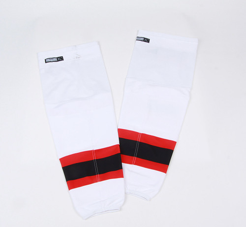 Game Sock - New Jersey Devils - White Reebok Size XL+