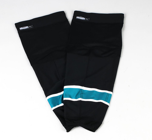 Game Sock - San Jose Sharks - Black Reebok Size XL+