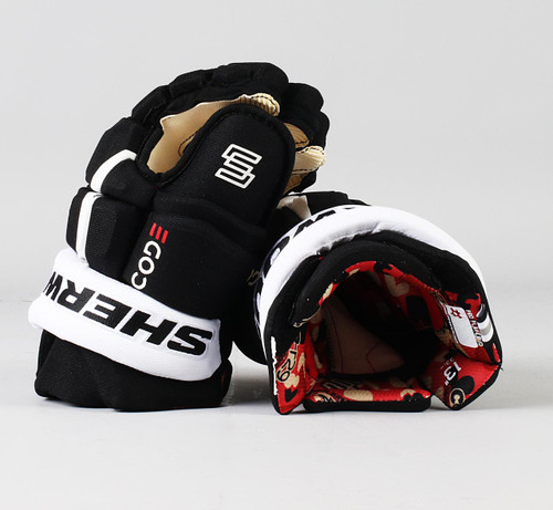 14" Sherwood Code V Pro Gloves - Team Stock Pittsburgh Penguins